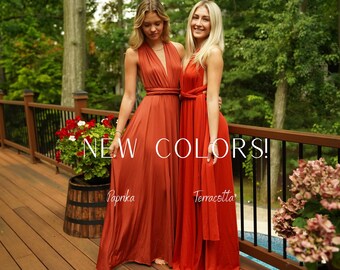 Bridesmaid Dress, Infinity Dress, Wedding Party Dress, Long Dress for Women, Evening Dress, Formal Dress, Party Dress, Plus Size Dresses