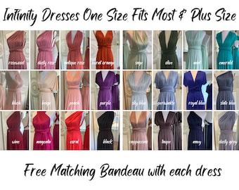 FREE COLOR SWATCHES Infinity Dresses