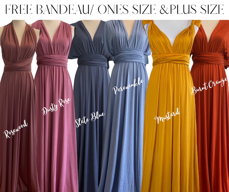 Bridesmaid Dress in 24 COLORS, Infinity Bridesmaid Dress, Convertible Dress, Long Dress, Multiway Dress, Convertible Bridesmaid Dress 