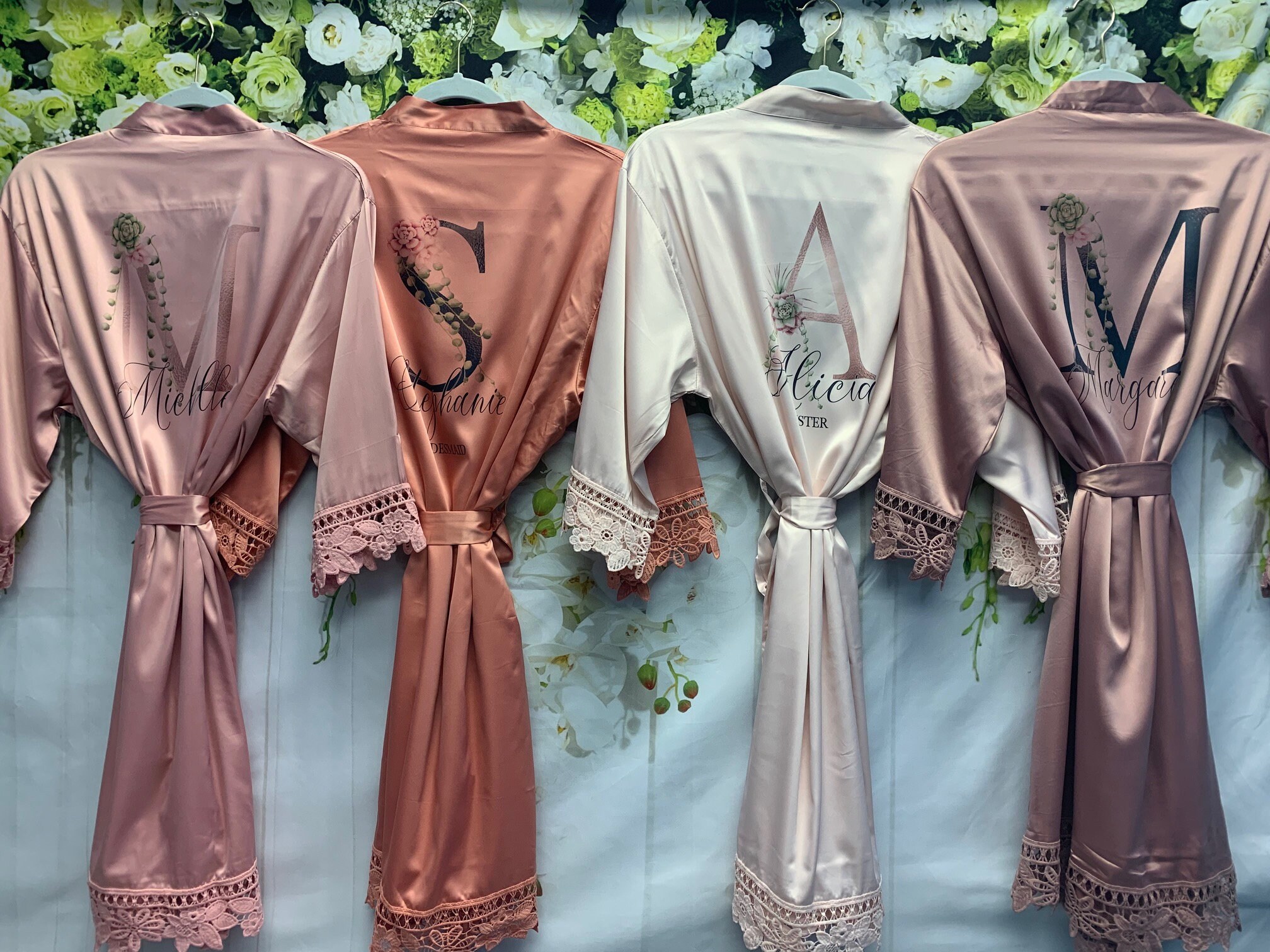 SALE Customized Bridesmaid Robes Personalized Bridal Robes Etsy Australia