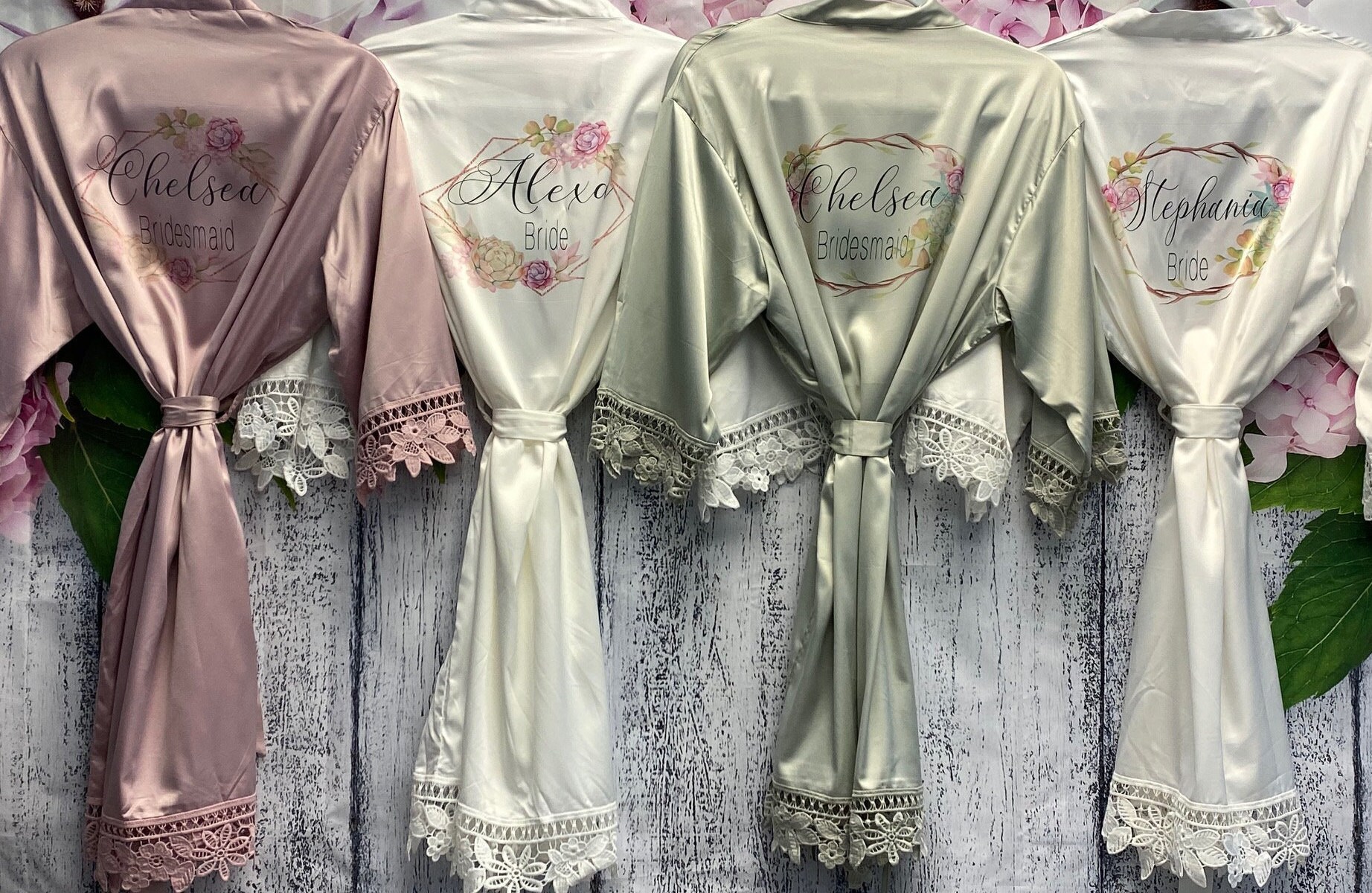 SALE Customized Bridesmaid Robes Personalized Bridal Robes Etsy Australia