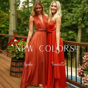 NEW COLORS Bridesmaid Dress, Maxi Infinity Dress, Convertible Multiway Wrap Dress, Evening Dress, Wedding Cocktail Party, ROSEWOOD Dress image 3