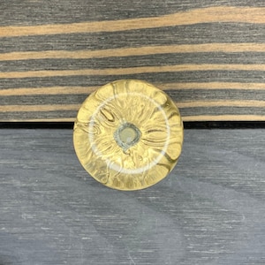 Gold Flower Glass Knob, Rustic Glass Design, Glass Knob Dresser Drawer Pull, Cabinet Knob, Vintage Knobs, Shabby Chic, Vintage, DIY
