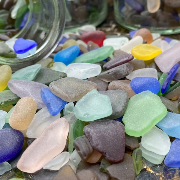 30 Pieces of Medium Sea Glass Beach Glass Frosty Tumbled Beach Glass Great For Stain Glass Ocean Glass Sea Glass Craft Art Glass Seaglass