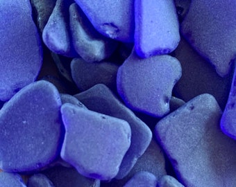 Cobalt Blue Sea Glass Pieces: Bulk Tumbled Craft Glass