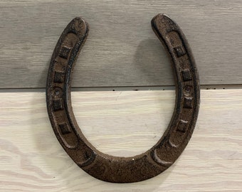 Set of Ten Cast Iron 2" X-Small Horse Shoes Rustic Western Decor 05211 