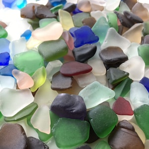 40 Pieces Small Sea Glass Jewelry Sea Glass Ocean Glass Tumbled Beach Sea Glass Craft Glass Frosty Art Glass Seaglass FREE SHIPPING!