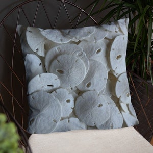 Sand Dollar Throw Pillow, Coastal Home Decor, Nautical Decor, Sanddollars, Beach Home Decor
