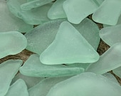 Sea Foam Green Light Aqua Sea Glass Authentic from Florida Beaches Real Ocean Tumbled Beach Glass Bulk 10-200 Pieces Crafts FREE SHIPPING