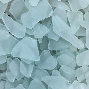 Aqua Light Aqua Sea Glass Beach Glass Ocean Tumbled Beach Glass Bulk Pieces Craft Glass Sea Glass Jewelry Frosty Art Glass Seaglass immagine 6