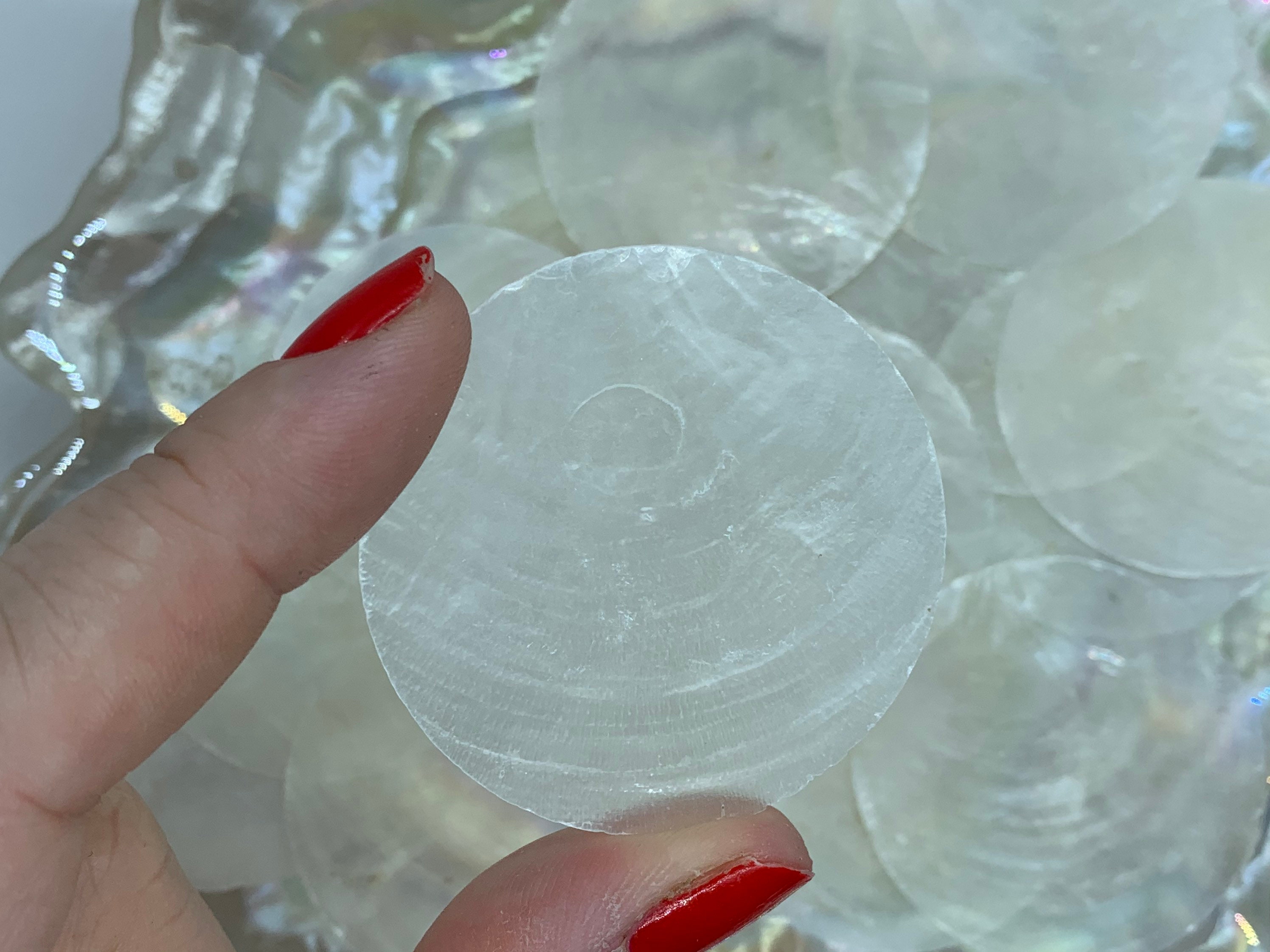 Capiz Shells Round 2" - Flat Shells - Natural Cream Capiz - Beach ...
