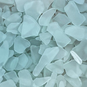 Aqua Light Aqua Sea Glass Beach Glass Ocean Tumbled Beach Glass Bulk Pieces Craft Glass Sea Glass Jewelry Frosty Art Glass Seaglass immagine 4