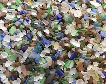 Micro Extra Small Tiny Sea Glass Frosty Beach Glass Ocean Tumbled Beach Glass Bulk 1oz-8oz Little Pieces of Seaglass Craft Glass Jewelry