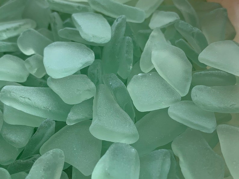 Small Sea Foam Green Light Green Sea Glass Authentic Beach Etsy