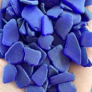 Cobalt Blue Sea Glass Beach Glass Ocean Tumbled Sea Glass Bulk Pieces Craft Glass Sea Glass Jewelry Frosty Art Glass Seaglass