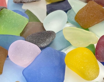 25 Pieces Large Sizes of Sea Glass Jewelry Sea Glass Ocean Glass Tumbled Beach Sea Glass Craft Glass Frosty Art Glass Seaglass