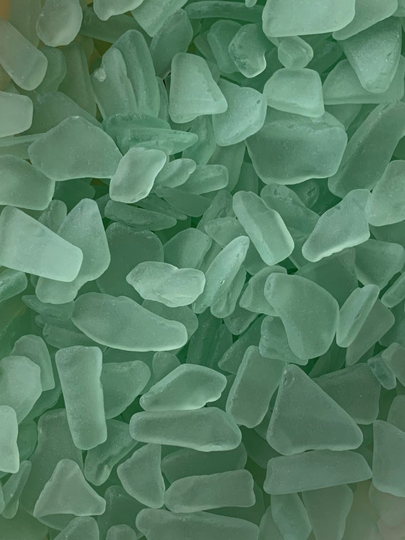 Kleine schuim groen lichtgroene glas authentiek strand - België