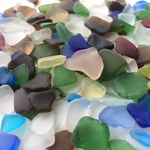 Small Sea Glass Beach Glass Frosty Tumbled Beach Glass Great For Stain Glass Ocean Glass Sea Glass Craft Art Glass Seaglass FREE SHIPPING!