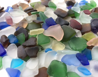 Small Sea Glass Authentic Beach Real Ocean Tumbled Beach Glass Bulk 10-300 Pieces Tiny Seaglass FREE SHIPPING!
