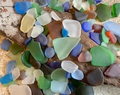 40 Pieces Mixed Sizes of Sea Glass Authentic Beach Real Ocean Tumbled Beach Glass Pieces Sea glass Crafts Frosty Sea Glass FREE SHIPPING