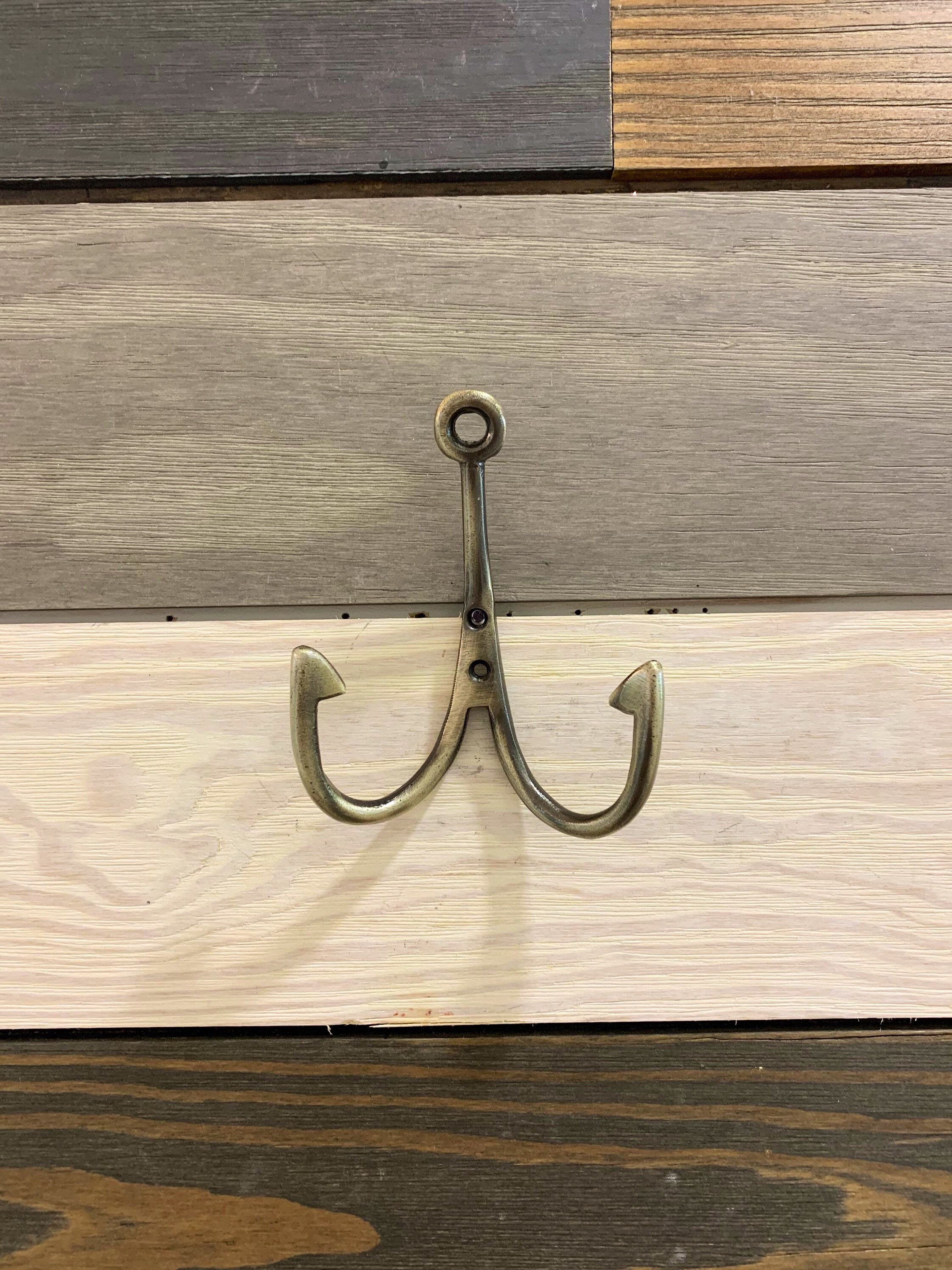 Metal Fishing Hook Towel Hook Bedroom Wall Hanger Coatroom | Etsy