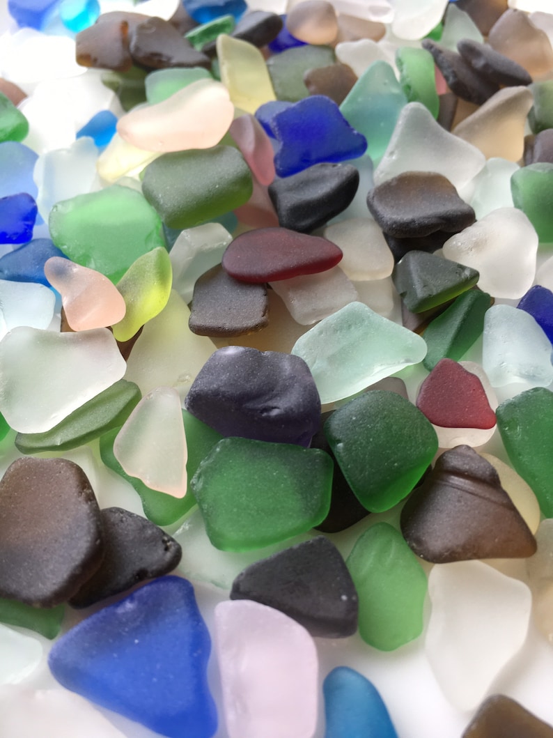 Small Sea Glass Authentic Beach Real Ocean Tumbled Beach Glass Etsy
