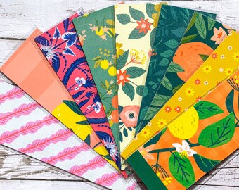 Floral Laminated Bookmarks