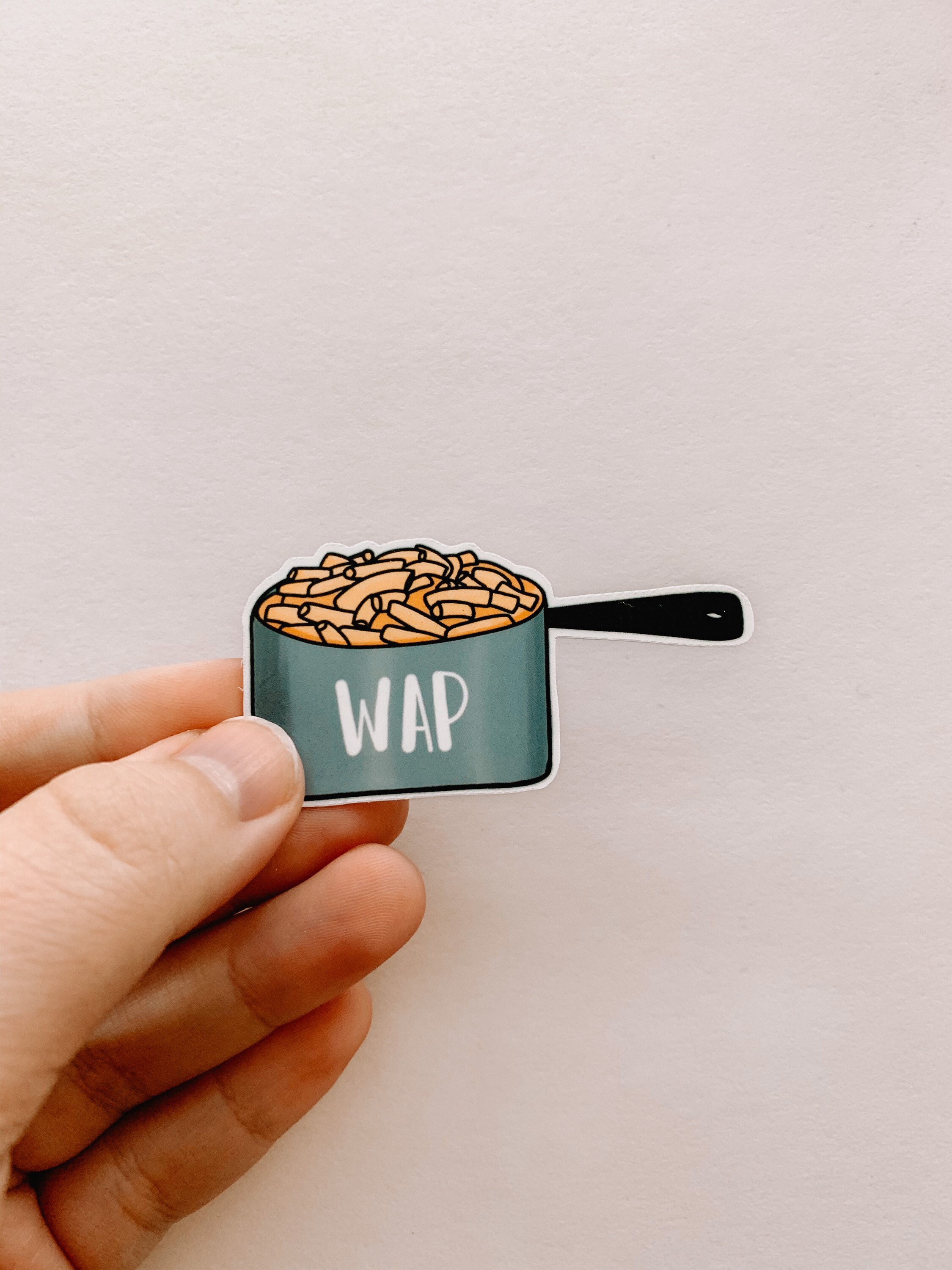 WAP Macaroni in a Pot Vinyl Glossy Waterproof Die Cut Sticker - Etsy