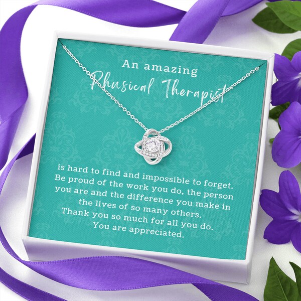 Physical Therapist Necklace | Appreciation Gift for Her | Thank You Gift | You are Amazing