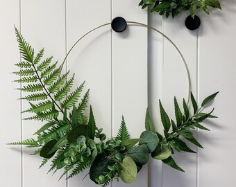 Wall Hanging Spring Decoration Wedding Decor Orchid & Ivy 18 Inch Modern Hoop Floral Wreath with Cotton Balls and Greenery Wall Hanging Spring Decoration Wedding Decor Orchid & Ivy 18 Inch Modern Hoop Floral Wreath with Cotton Balls and Greenery