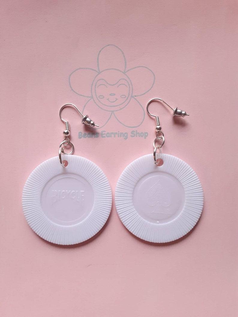 Poker Chip Earrings