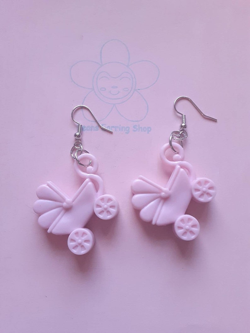 Baby Carriage Earrings