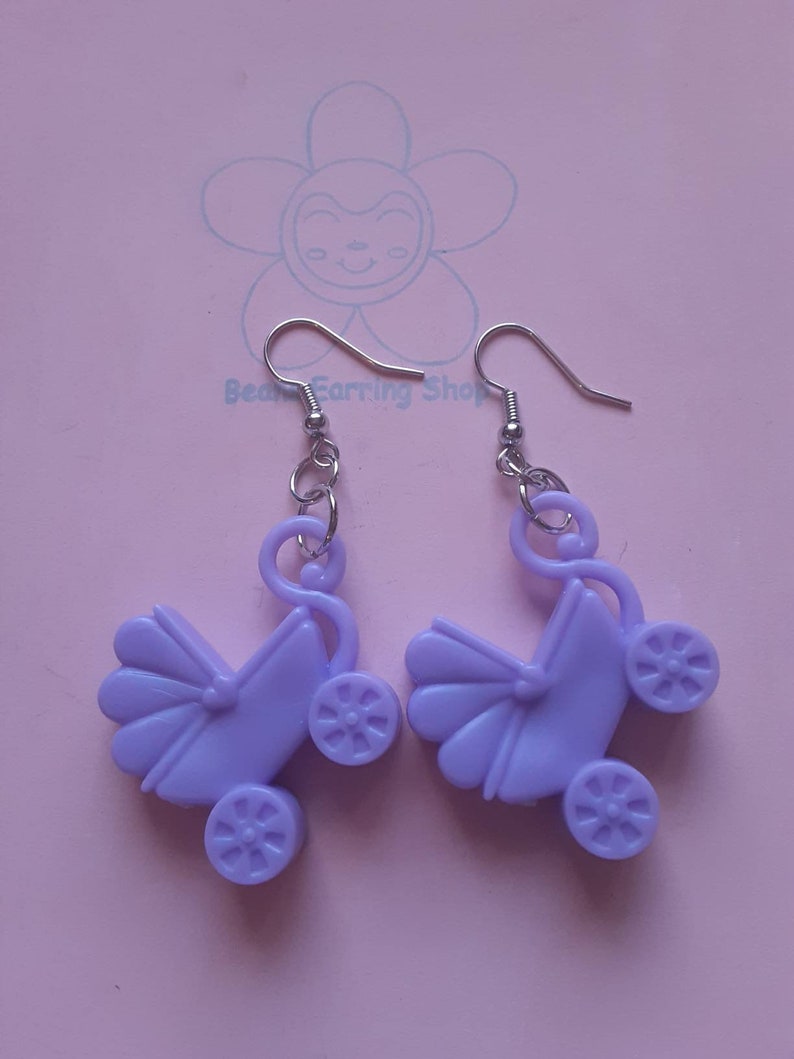 Baby Carriage Earrings