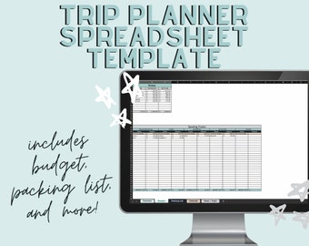 Trip Planner Spreadsheet