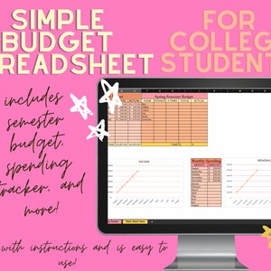 Simple College Budget Spreadsheet