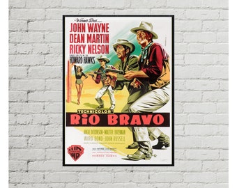 Rio Bravo Poster Etsy Rio Bravo Poster Etsy