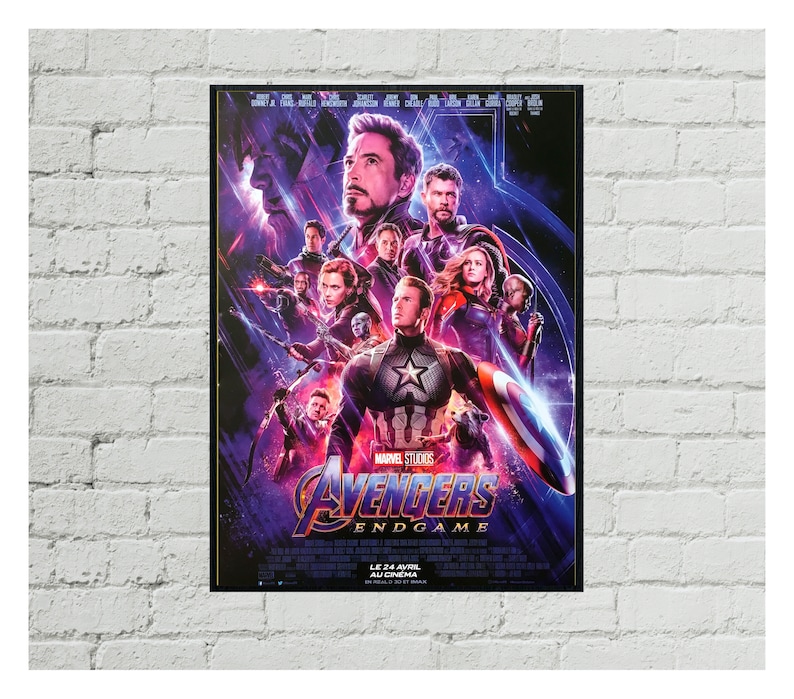 Avengers Endgame Movie Poster 0418 Sizes A4,A3,A2,A1
