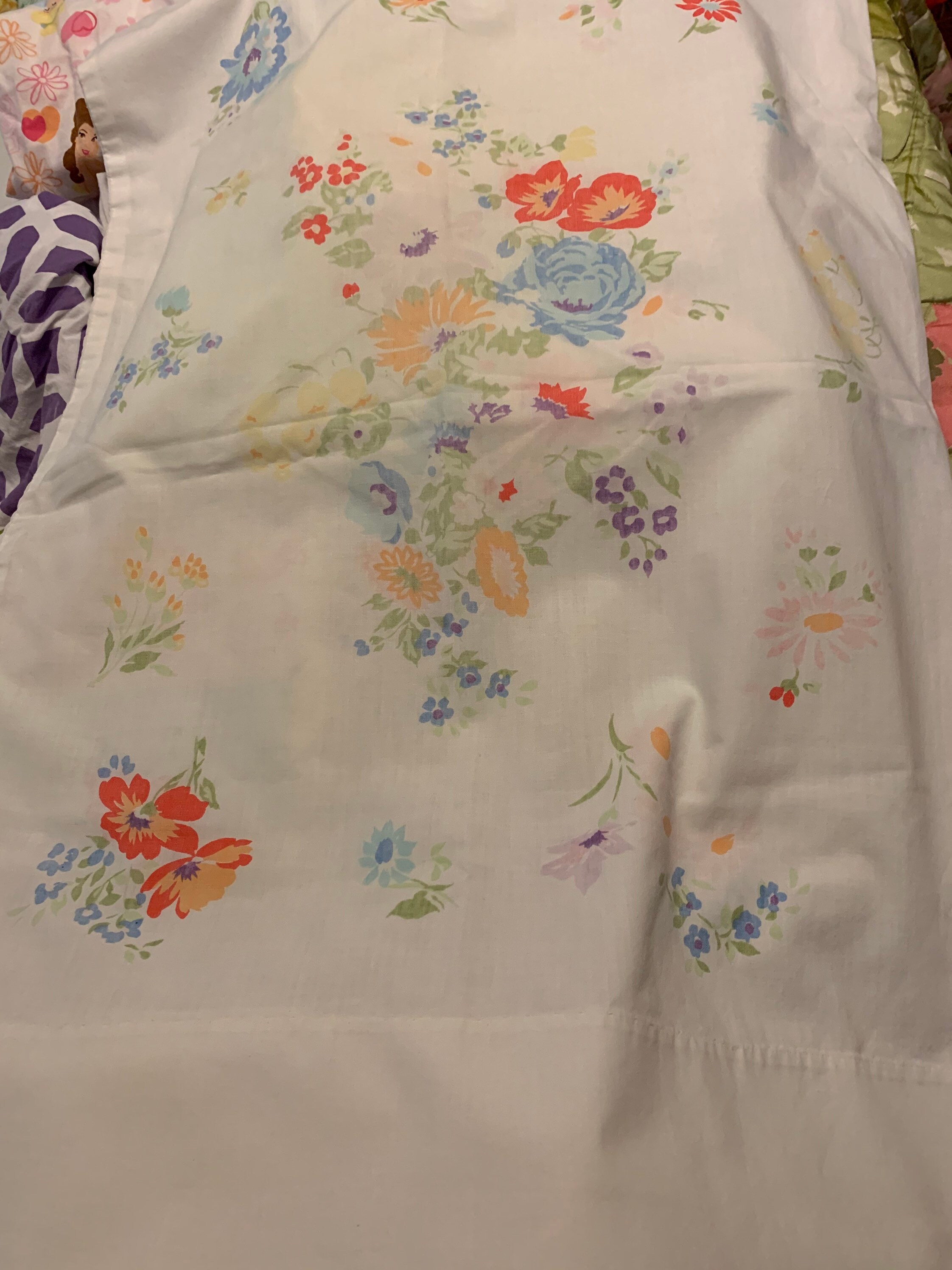 Standard Pillowcaseno Tag Possibly Flower Patch by Utica. Etsy UK