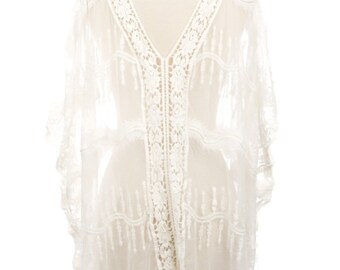 lace throw over dress