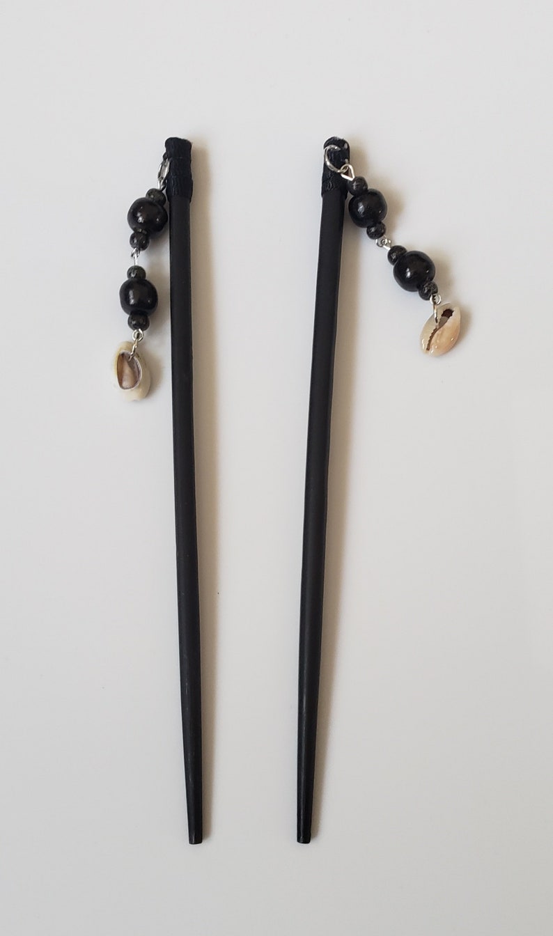 Cowrie Shell Hair Sticks