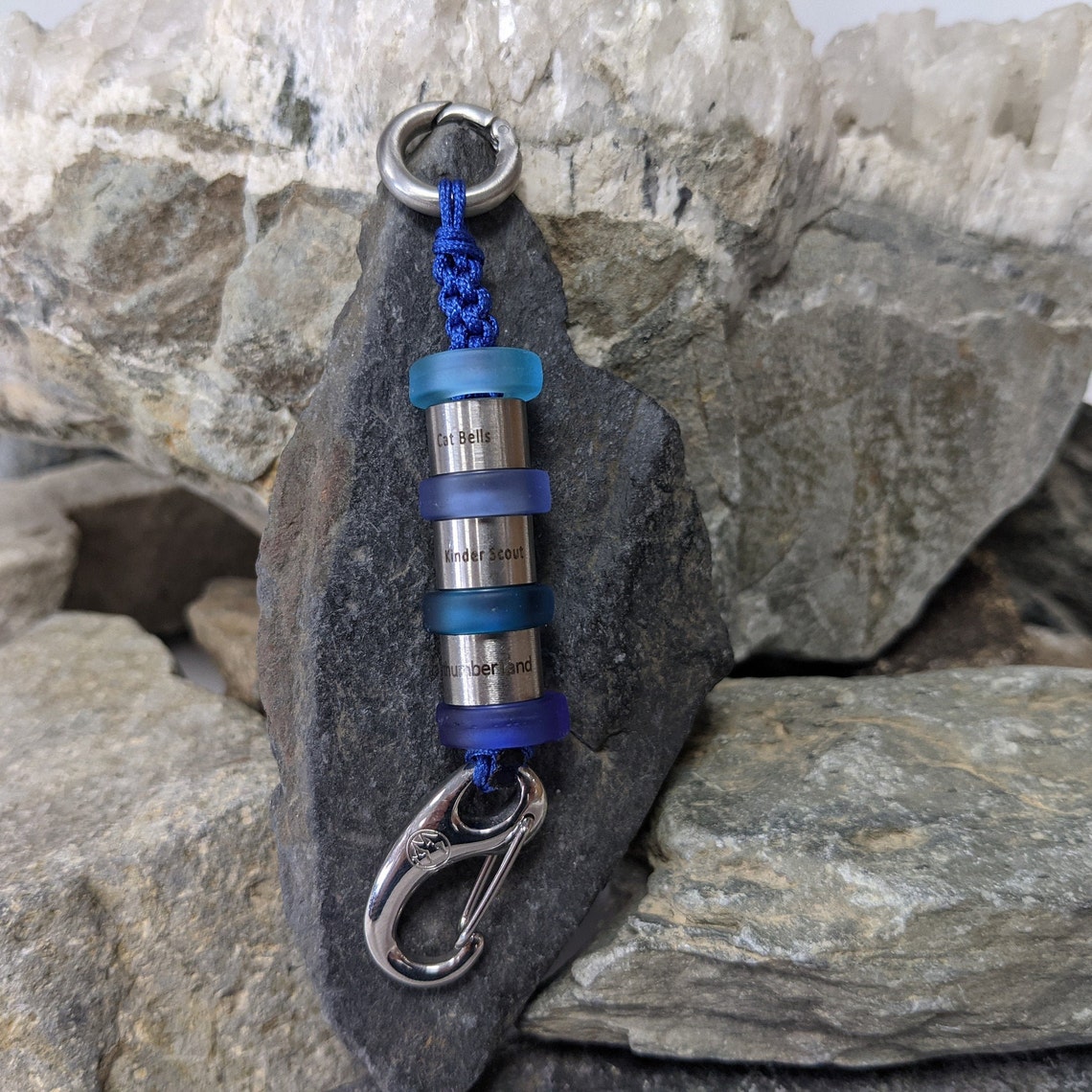Mountain Climbing/Hiking Royal Blue keychain jewellery Gift Etsy