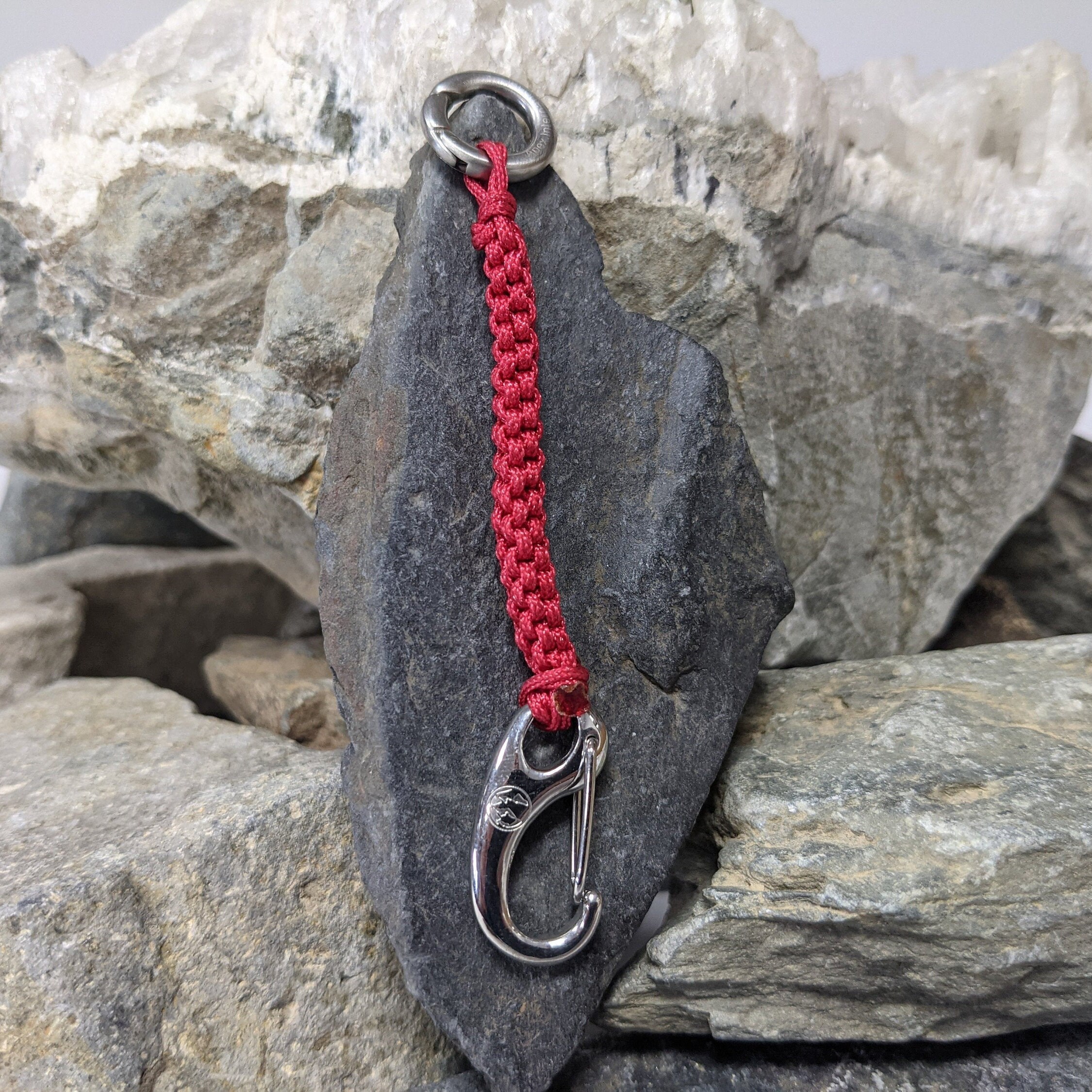 Mountain Climbing/Hiking Red keychain jewellery Gift Handmade Etsy