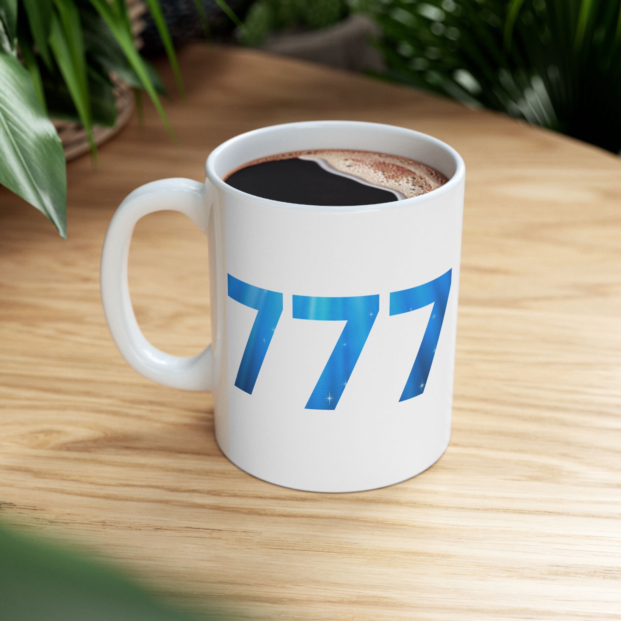 Angel Number 777 Mug: Spiritual Synchronicity Coffee Mug, Lucky Number -  Etsy