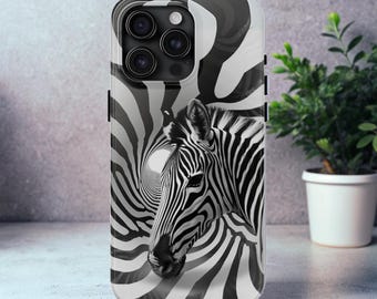 Robuste Zebra-Optische Täuschung Handyhülle: iPhone & Samsung