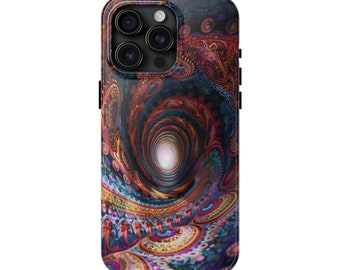 Paisley Optical Illusion Tough Phone Case: iPhone & Samsung
