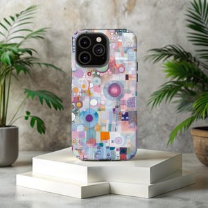 Boho Collage Tough Phone Case, Trendy Phone Case, Abstract Design, Protective Cover, Unique Gift, Abstract Collage Phone Case, Phone Cover