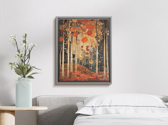 William Morris Autumn Forest Art Print: Rustic Botanical Decor (Digital Download)