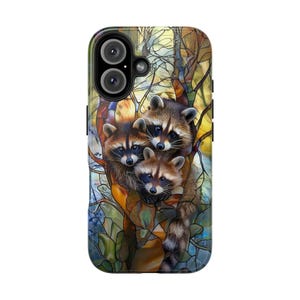 Raccoon Phone case, Tough Phone Case, Phone case, Phone cases are compatible with all iPhones and Samsung Galaxy models, animal, raccoon
