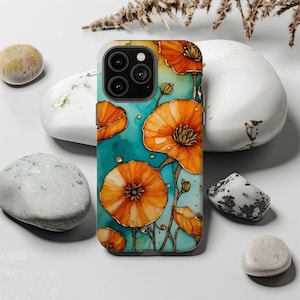 Fall Floral Tough Phone Case, Tough Cases for Floral Lovers, Flower case, Floral Phone Cover, iPhone Case, Samsung Case, Google Pixel Case