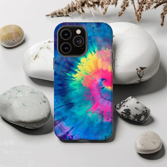 Neon Tie Dye Tough Phone Case: iPhone & Galaxy - Etsy